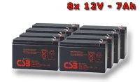 APC RBC27, battery replacement kit (8 pcs. CSB GP1272 F2)