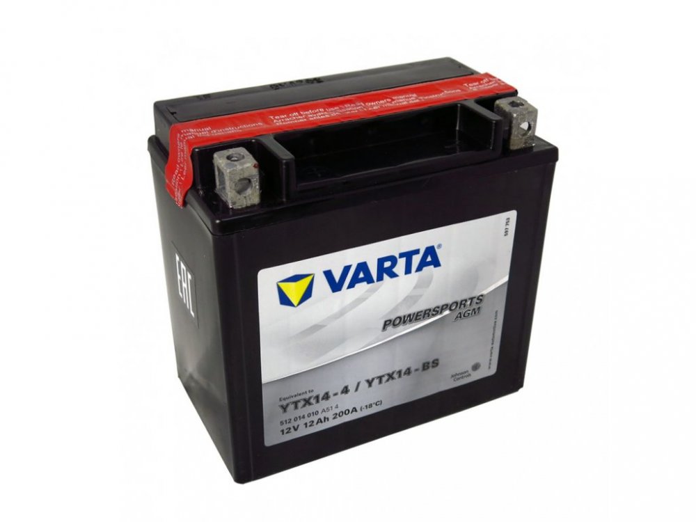 Varta YTX14-4 512909020. Batería de moto Varta 12Ah 12V