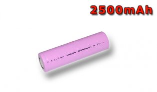 Industrial Rechargeable Cell 18650 3,7V 2500mAh