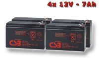 APC RBC25, battery replacement kit (4 pcs. CSB GP1272 F2)
