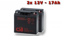 APC RBC50, battery replacement kit (2 pcs. CSB GP12170 F2)