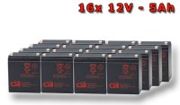 APC RBC44, battery replacement kit (16 pcs. CSB HR1221 F2)