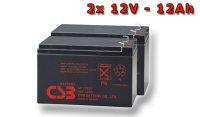 APC RBC6, battery replacement kit (2 pcs. CSB GP12120 F2)