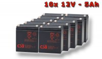 APC SYBT2, battery replacement kit (10 pcs. CSB HR1221WF2)
