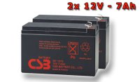 APC RBC32, battery replacement kit (2 pcs. CSB GP1272 F2)