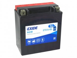 EXIDE BIKE Maintenance Free 14Ah, 12V, ETX16-BS